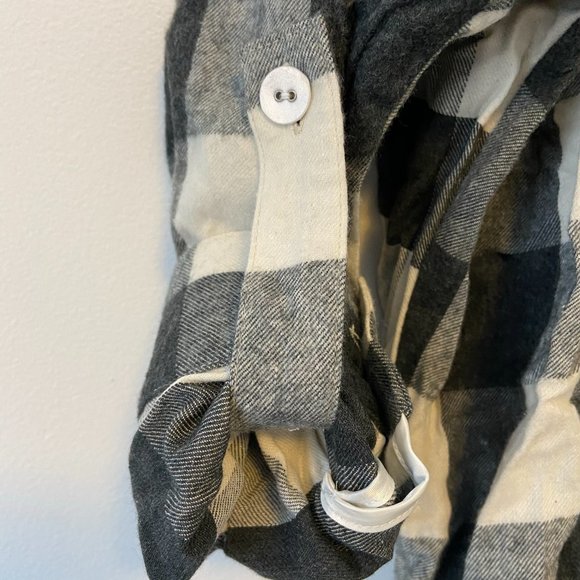 NWT Against Nudity Black and White Plaid Shirt - Picture 5 of 5